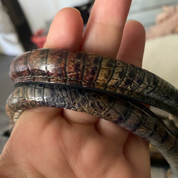 Brahmin Cedar Finley Carryall🤎💙 RARE HTF💎 - Picture 10 of 12